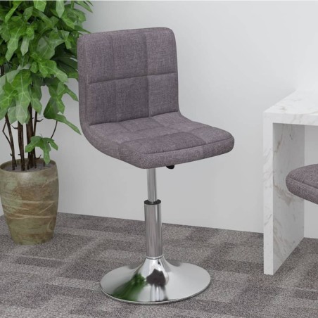 vidaXL Drehbarer Barhocker Taupe Stoff  