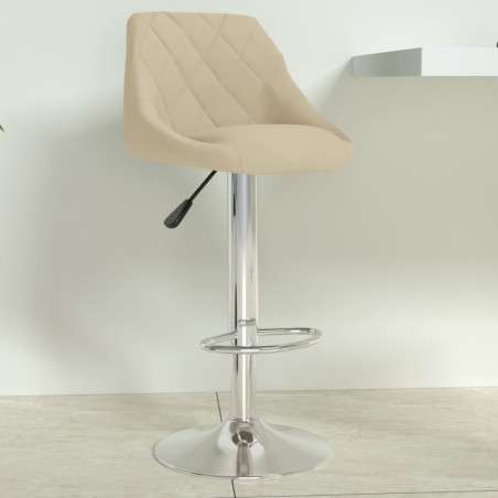 vidaXL Barhocker Creme Samt 