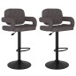 vidaXL Barhocker 2 Stk. Taupe Stoff vidaXL Barhocker 2 Stk. Taupe Stoff