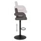 vidaXL Barhocker 2 Stk. Taupe Stoff vidaXL Barhocker 2 Stk. Taupe Stoff
