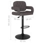 vidaXL Barhocker 2 Stk. Taupe Stoff vidaXL Barhocker 2 Stk. Taupe Stoff