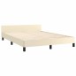vidaXL Bettgestell mit Kopfteil ohne Matratze Creme 140x190 cm vidaXL Bettgestell mit Kopfteil ohne Matratze Creme 140x190 cm