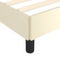 vidaXL Bettgestell mit Kopfteil ohne Matratze Creme 140x190 cm vidaXL Bettgestell mit Kopfteil ohne Matratze Creme 140x190 cm
