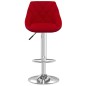 vidaXL Barhocker Weinrot Samt vidaXL Barhocker Weinrot Samt