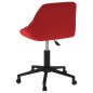 vidaXL Bürostuhl Drehbar Weinrot Samt vidaXL Bürostuhl Drehbar Weinrot Samt