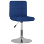 vidaXL Drehbarer Barhocker Blau Stoff vidaXL Drehbarer Barhocker Blau Stoff