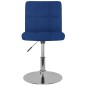 vidaXL Drehbarer Barhocker Blau Stoff vidaXL Drehbarer Barhocker Blau Stoff