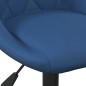 vidaXL Barhocker Blau Samt vidaXL Barhocker Blau Samt