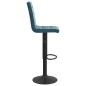 vidaXL Barhocker Blau Samt vidaXL Barhocker Blau Samt