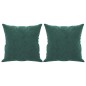 vidaXL 2-Sitzer-Sofa mit Zierkissen Dunkelgrün 140 cm Samt vidaXL 2-Sitzer-Sofa mit Zierkissen Dunkelgrün 140 cm Samt