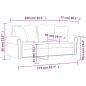 vidaXL 2-Sitzer-Sofa mit Zierkissen Dunkelgrün 140 cm Samt vidaXL 2-Sitzer-Sofa mit Zierkissen Dunkelgrün 140 cm Samt