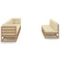 vidaXL 8-tlg Garten-Lounge-Set mit Kissen Honigbraun Massivholz Kiefer vidaXL 8-tlg Garten-Lounge-Set mit Kissen Honigbraun Massivholz Kiefer