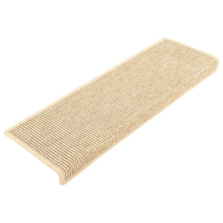 vidaXL Stufenmatten Selbstklebend 15 Stk Sisal-Optik 65x21x4cm