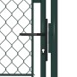 vidaXL Gartentor Stahl 100 x 200 cm Grün vidaXL Gartentor Stahl 100 x 200 cm Grün
