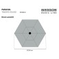 Madison Sonnenschirm Tenerife 300 cm Rund Ecru Madison Sonnenschirm Tenerife 300 cm Rund Ecru