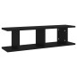 vidaXL Wandregale 2 Stk. Schwarz 75x18x20 cm Holzwerkstoff vidaXL Wandregale 2 Stk. Schwarz 75x18x20 cm Holzwerkstoff