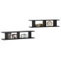 vidaXL Wandregale 2 Stk. Schwarz 90x18x20 cm Holzwerkstoff vidaXL Wandregale 2 Stk. Schwarz 90x18x20 cm Holzwerkstoff