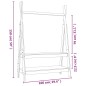vidaXL Kleiderständer Weiß 100x45,5x150 cm Massivholz Kiefer vidaXL Kleiderständer Weiß 100x45,5x150 cm Massivholz Kiefer