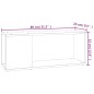 vidaXL TV-Schrank Sonoma-Eiche 80x24x32 cm Holzwerkstoff vidaXL TV-Schrank Sonoma-Eiche 80x24x32 cm Holzwerkstoff