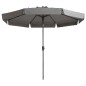 Madison Sonnenschirm Flores Luxe 300 cm Rund Hellgrau Madison Sonnenschirm Flores Luxe 300 cm Rund Hellgrau