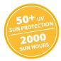 Madison Sonnenschirm Flores Luxe 300 cm Rund Hellgrau Madison Sonnenschirm Flores Luxe 300 cm Rund Hellgrau