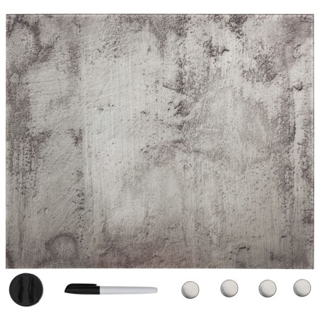 vidaXL Magnettafel Wandmontage Glas 60x60 cm