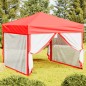 vidaXL Partyzelt Faltbar mit Seitenwänden Rot 3x3 m vidaXL Partyzelt Faltbar mit Seitenwänden Rot 3x3 m