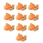 vidaXL Ratschen-Spanngurte 10 Stk. 0,4 Tonnen 6m×25 mm Orange vidaXL Ratschen-Spanngurte 10 Stk. 0,4 Tonnen 6m×25 mm Orange