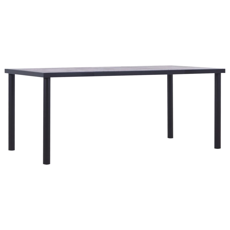 vidaXL Esstisch Schwarz und Betongrau 180 x 90 x 75 cm MDF vidaXL Esstisch Schwarz und Betongrau 180 x 90 x 75 cm MDF