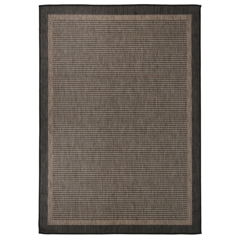 vidaXL Outdoor-Teppich Flachgewebe 140x200 cm Dunkelbraun vidaXL Outdoor-Teppich Flachgewebe 140x200 cm Dunkelbraun
