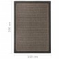 vidaXL Outdoor-Teppich Flachgewebe 140x200 cm Dunkelbraun vidaXL Outdoor-Teppich Flachgewebe 140x200 cm Dunkelbraun