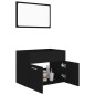 vidaXL 2-tlg. Badmöbel-Set Schwarz Holzwerkstoff vidaXL 2-tlg. Badmöbel-Set Schwarz Holzwerkstoff