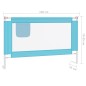 vidaXL Kleinkind-Bettschutzgitter Blau 120x25 cm Stoff vidaXL Kleinkind-Bettschutzgitter Blau 120x25 cm Stoff