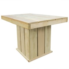 vidaXL 4-tlg. Garten-Essgruppe Hochwertiges Imprägniertes Kiefernholz