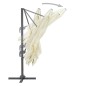 vidaXL Ampelschirm mit Aluminium-Mast 300x300 cm Sandweiß vidaXL Ampelschirm mit Aluminium-Mast 300x300 cm Sandweiß
