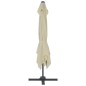 vidaXL Ampelschirm mit Aluminium-Mast 300x300 cm Sandweiß vidaXL Ampelschirm mit Aluminium-Mast 300x300 cm Sandweiß