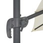 vidaXL Ampelschirm mit Aluminium-Mast 300x300 cm Sandweiß vidaXL Ampelschirm mit Aluminium-Mast 300x300 cm Sandweiß