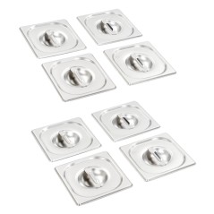 Deckel für GN 1/6 Behälter 8 Stk. Edelstahl 