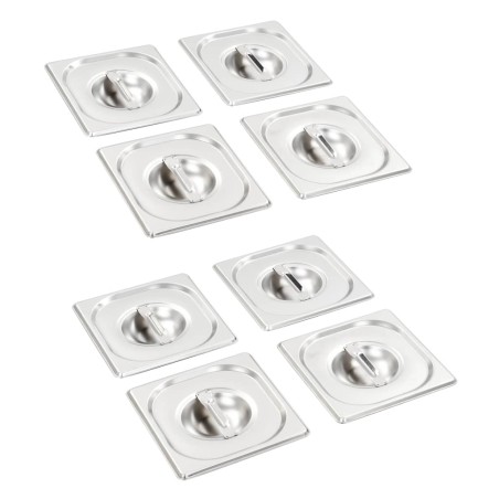 Deckel für GN 1/6 Behälter 8 Stk. Edelstahl 