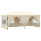 vidaXL Partyzelt Faltbar mit Seitenwänden Creme 3x6 m vidaXL Partyzelt Faltbar mit Seitenwänden Creme 3x6 m