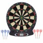 vidaXL Elektrische Dartscheibe mit Darts Schwarz Polypropylen vidaXL Elektrische Dartscheibe mit Darts Schwarz Polypropylen