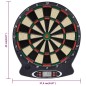 vidaXL Elektrische Dartscheibe mit Darts Schwarz Polypropylen vidaXL Elektrische Dartscheibe mit Darts Schwarz Polypropylen
