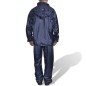Blaue Regenbekleidung für Männer 2-teilig mit Kapuze Größe XL Blaue Regenbekleidung für Männer 2-teilig mit Kapuze Größe XL