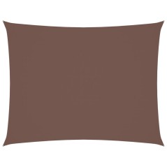 vidaXL Sonnensegel Oxford-Gewebe Rechteckig 4x6 m Braun