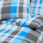 vidaXL Bettwäsche-Set Blau und Grau 200x200 cm Baumwolle vidaXL Bettwäsche-Set Blau und Grau 200x200 cm Baumwolle