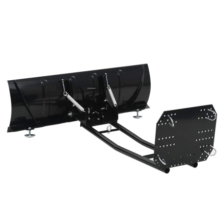 vidaXL Schneeschild für ATV 120x38 cm Schwarz