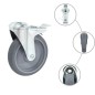 vidaXL Lenkrollen mit Bolzenloch und Doppelbremsen 4 Stk. 125 mm vidaXL Lenkrollen mit Bolzenloch und Doppelbremsen 4 Stk. 125 mm