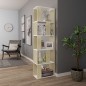 vidaXL Bücherregal/Raumteiler Weiß Sonoma-Eiche 45x24x159 cm vidaXL Bücherregal/Raumteiler Weiß Sonoma-Eiche 45x24x159 cm
