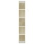 vidaXL Bücherregal/Raumteiler Weiß Sonoma-Eiche 45x24x159 cm vidaXL Bücherregal/Raumteiler Weiß Sonoma-Eiche 45x24x159 cm