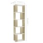 vidaXL Bücherregal/Raumteiler Weiß Sonoma-Eiche 45x24x159 cm vidaXL Bücherregal/Raumteiler Weiß Sonoma-Eiche 45x24x159 cm